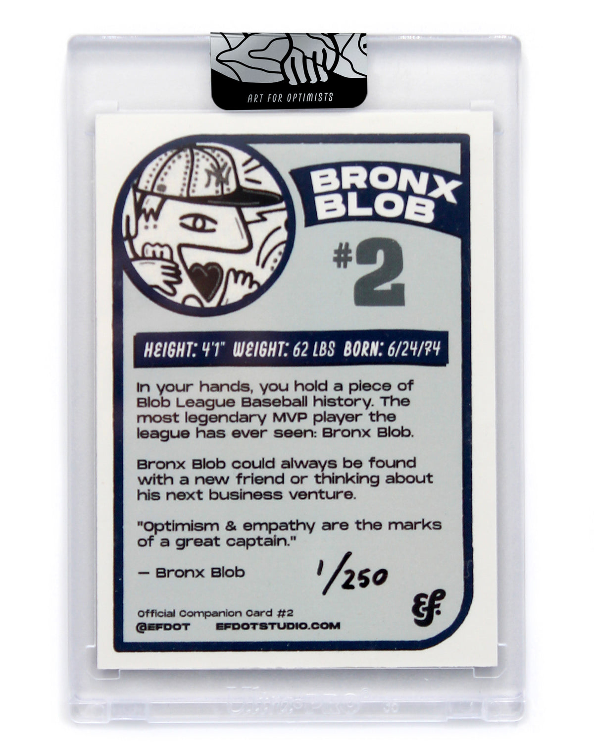 Duo: Bronx Blob Companion Card #2 + Derek Jeter (White Signature)