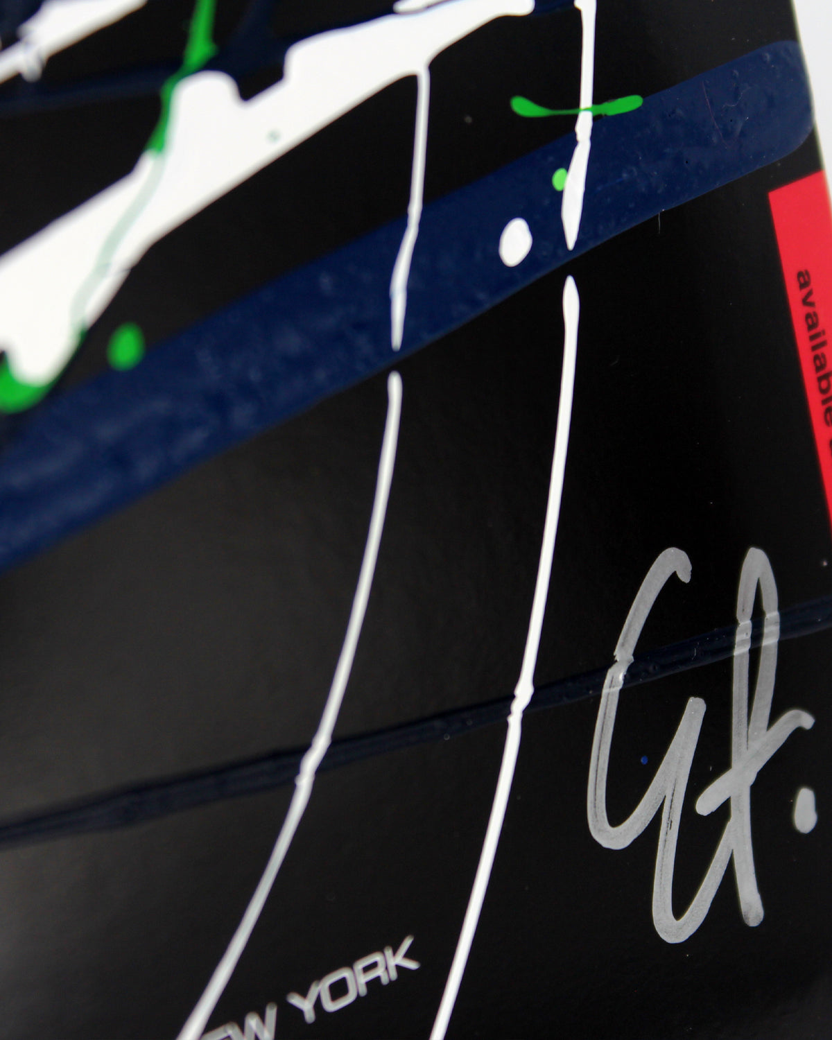 Derek Jeter (White Dot with Black Signature /100)