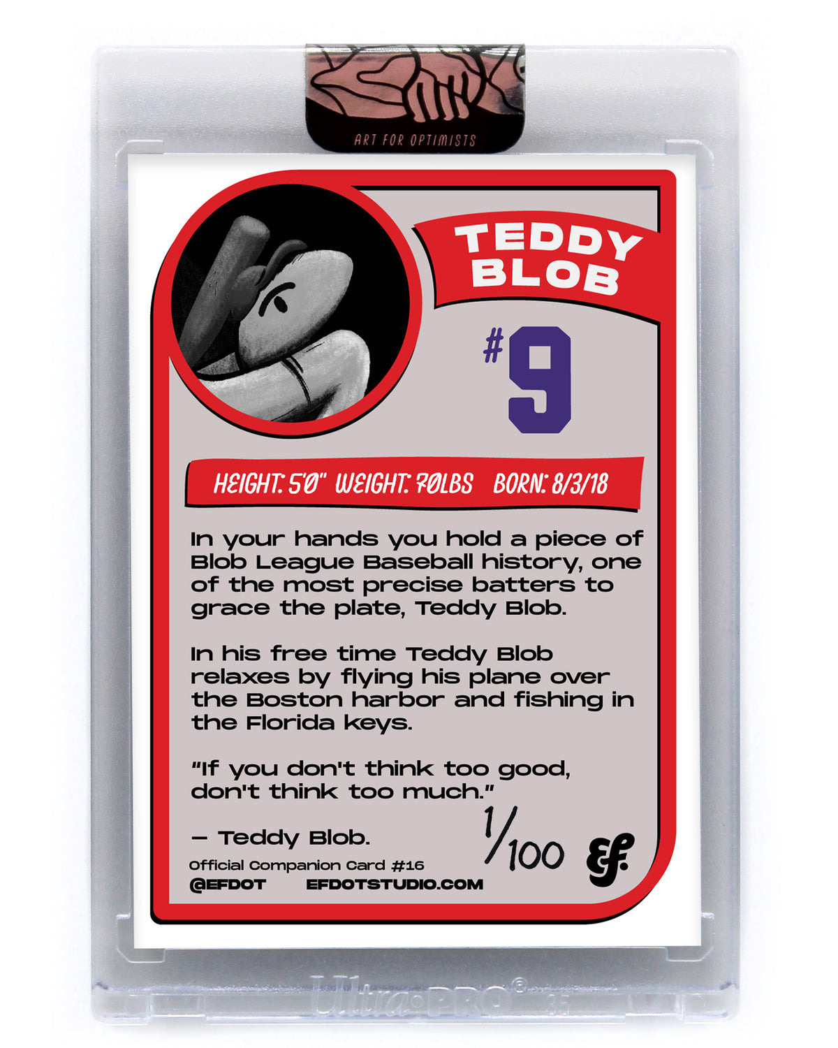 Teddy Blob - Companion Card #16 (Unsigned /100)