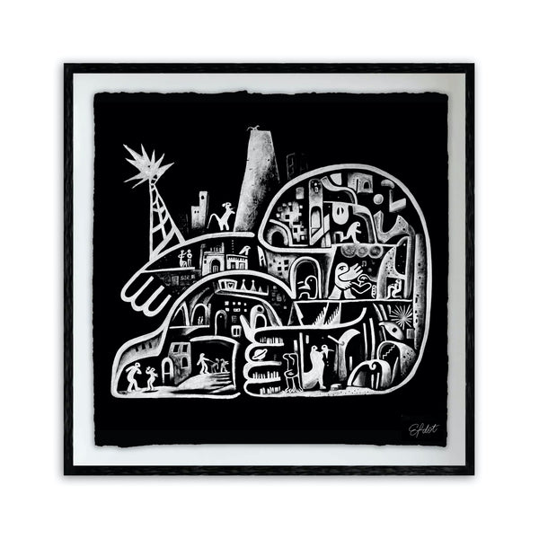 Inside the Outlines Screen Print