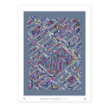 Traffic On the Avenue Print