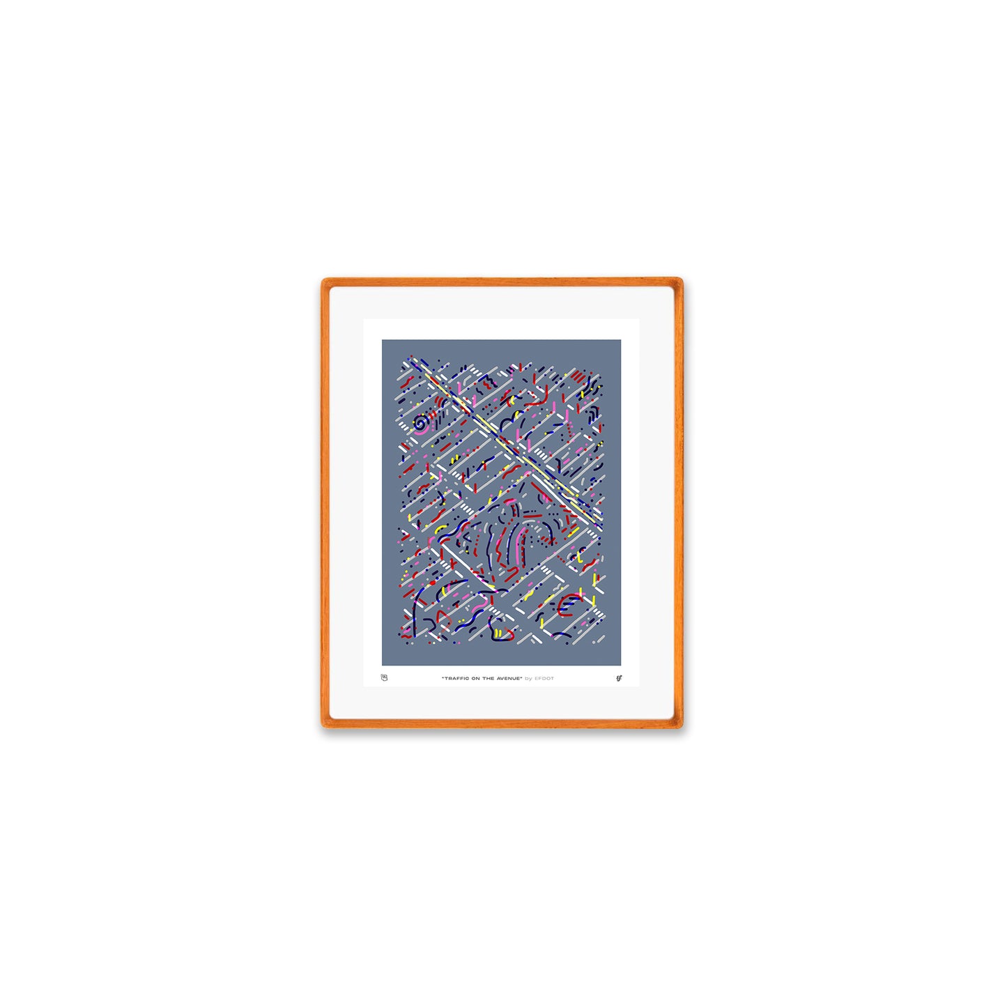 Traffic On the Avenue Print