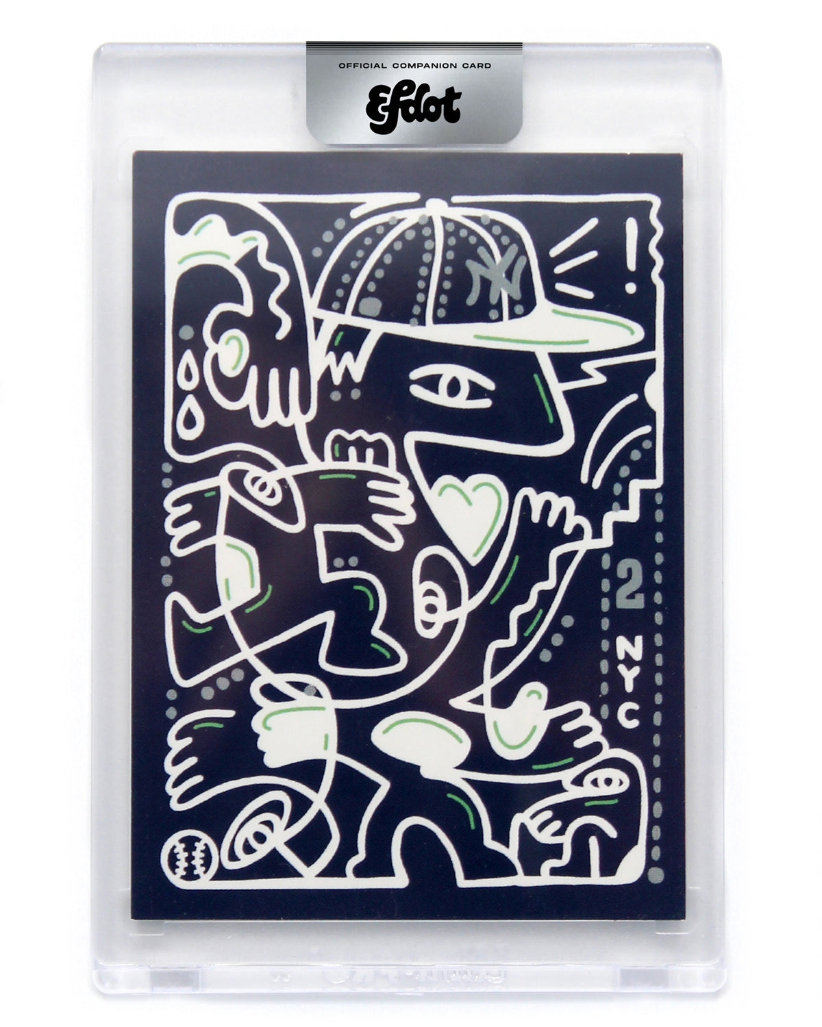 Duo: Bronx Blob Companion Card #2 + Derek Jeter (White Signature)