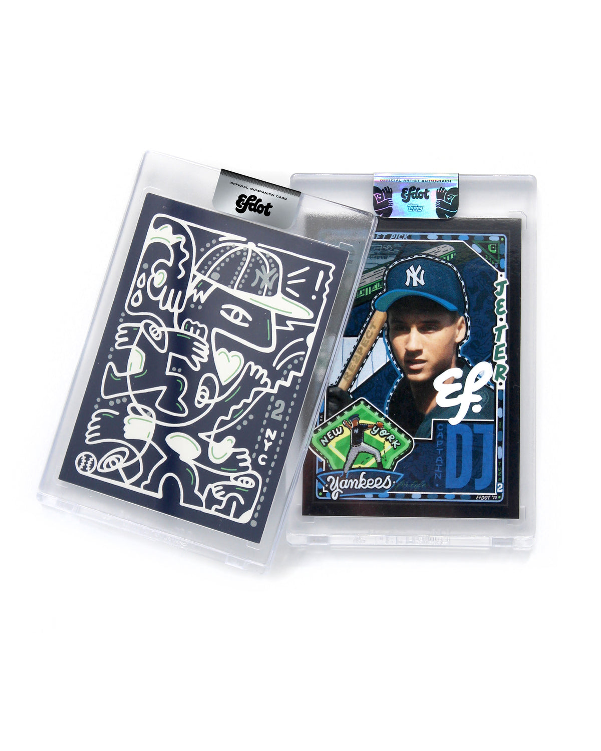 Duo: Bronx Blob Companion Card #2 + Derek Jeter (White Signature)