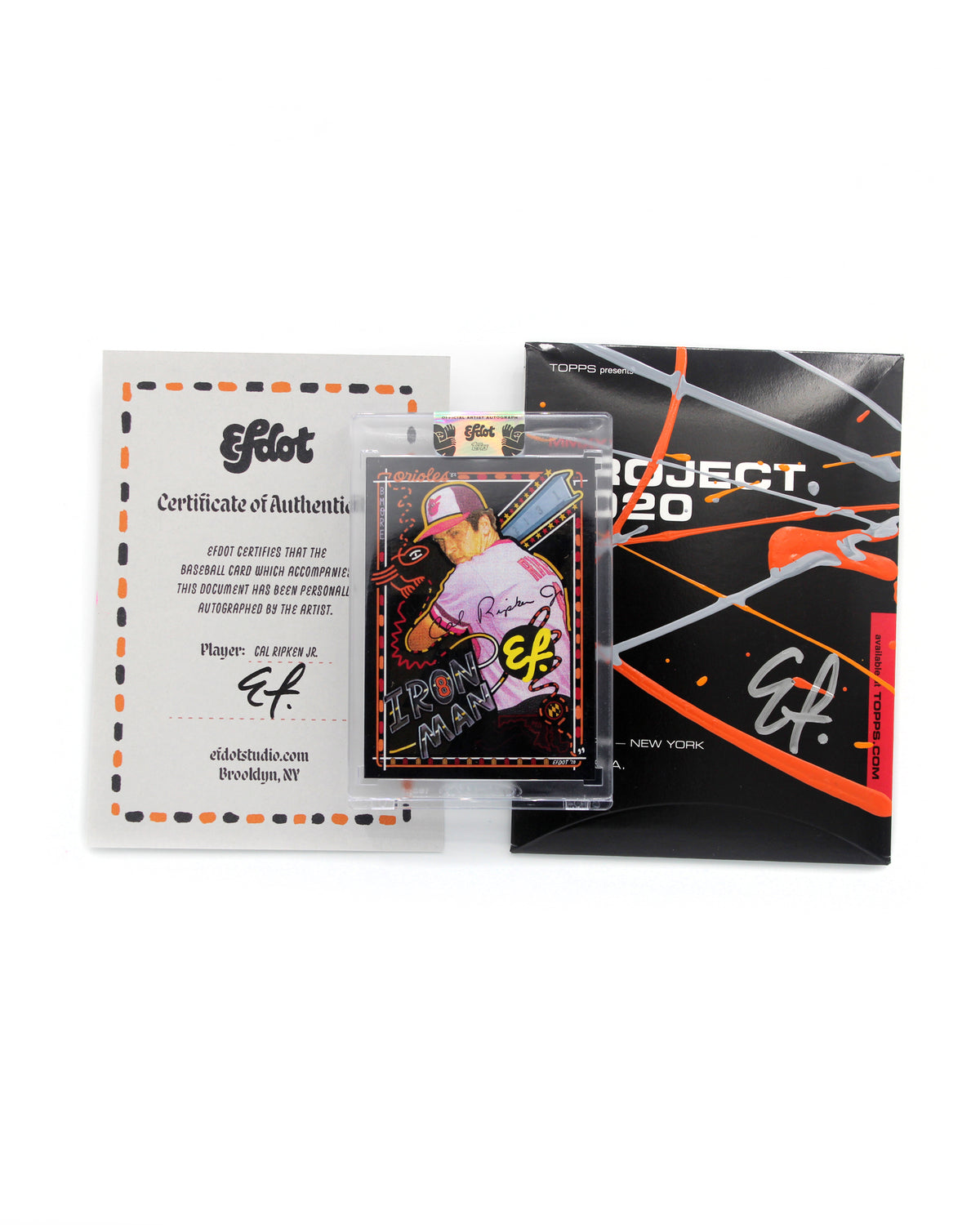 Cal Ripken (Yellow Signature + Black dot /50)