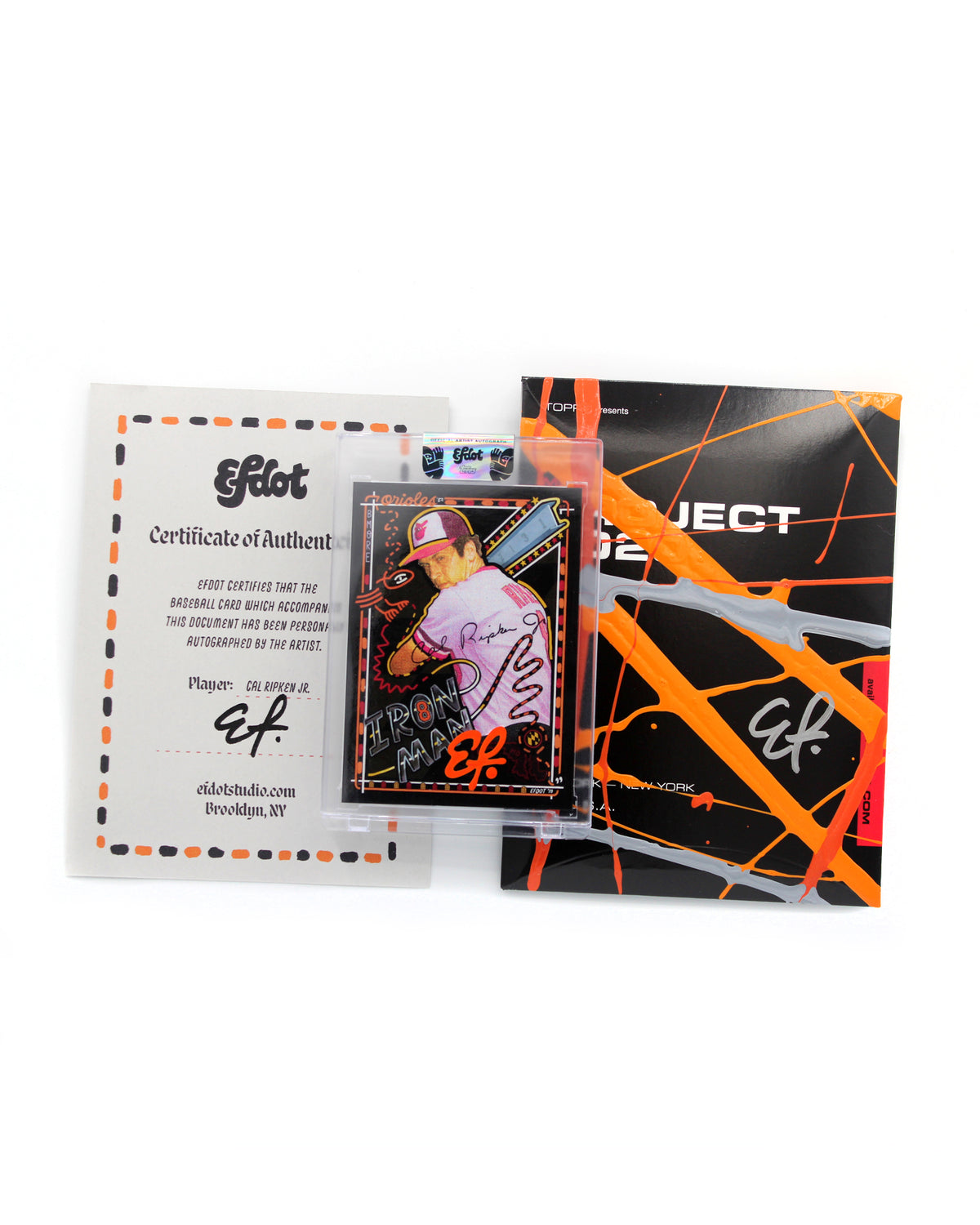 Duo: Iron Blob Print + Cal Ripken (Orange Signature/100)