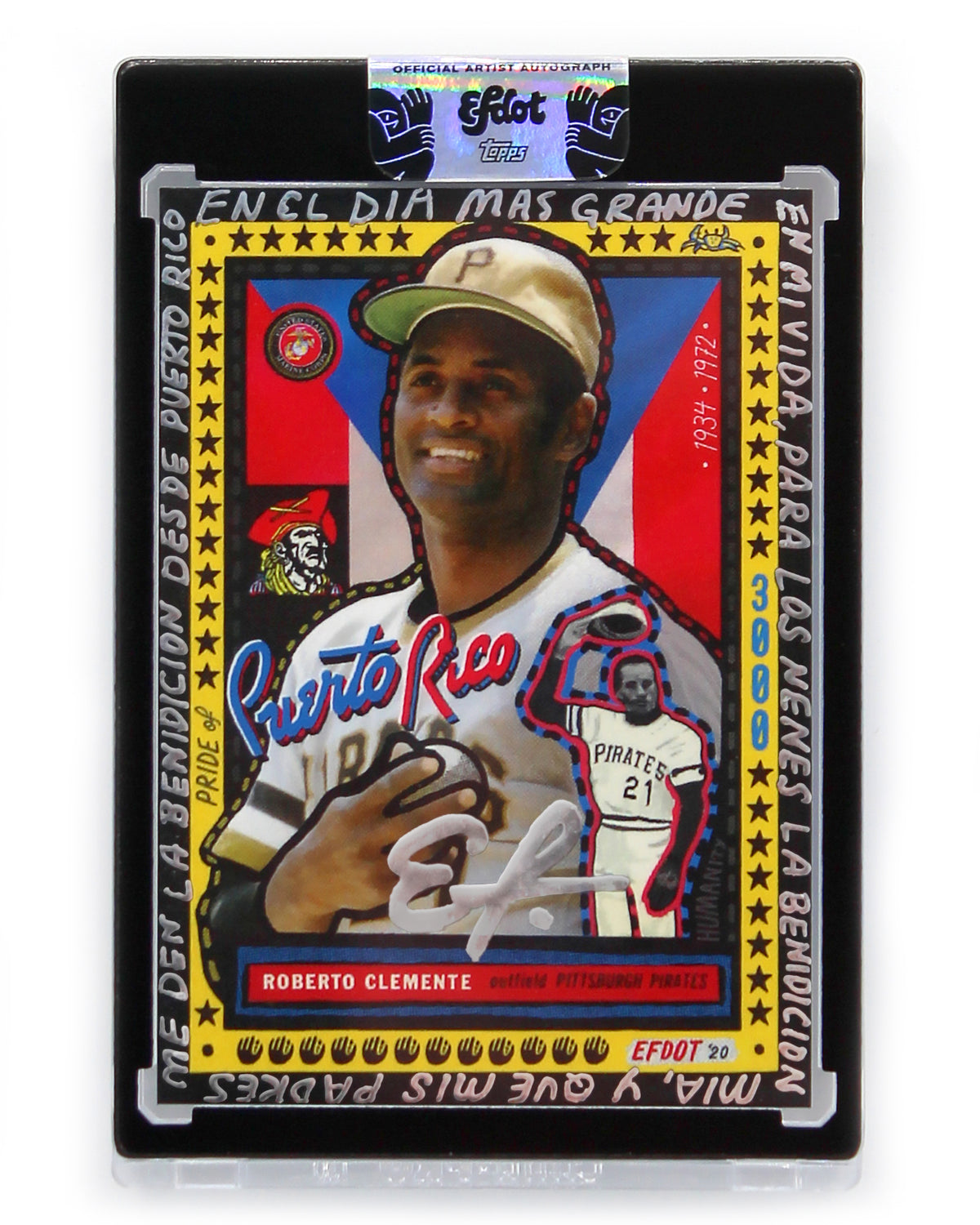Roberto Clemente (Silver Hand Embellished /21)