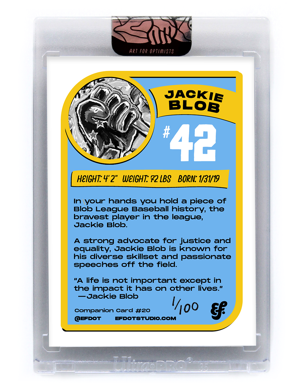 Jackie Blob - Companion Card #20 (Unsigned /100)