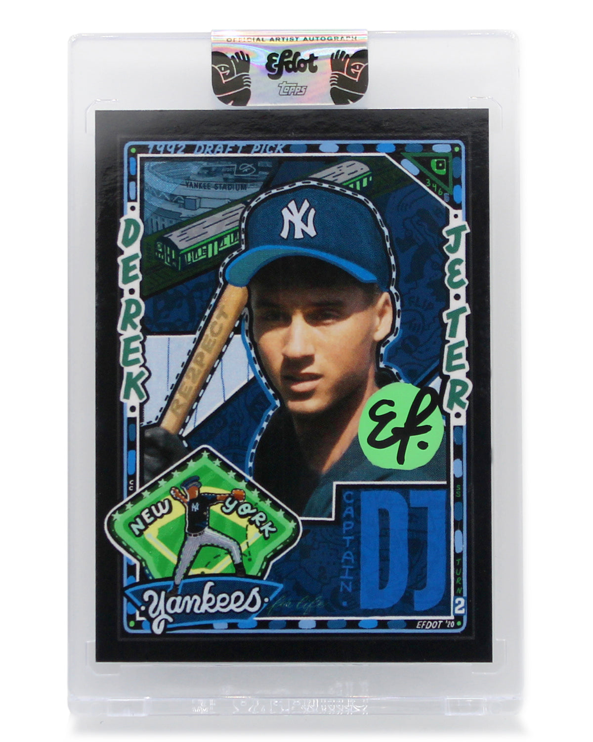 Derek Jeter (Black Signature with Green Dot/100)