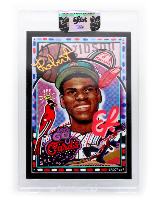 Bob Gibson (Red+Pink Signature /50)
