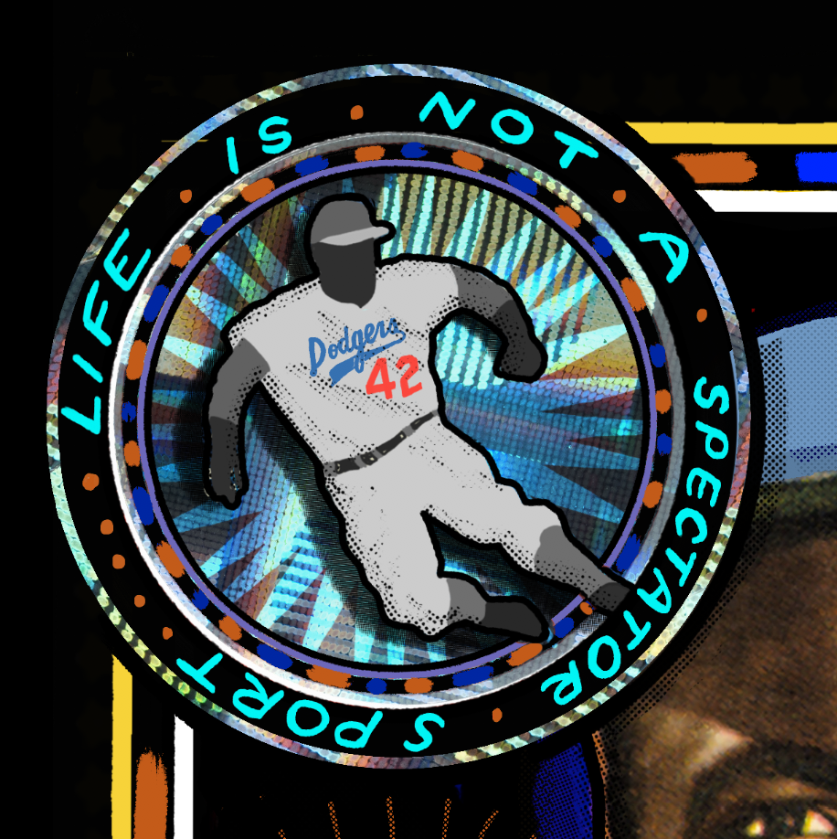 Signed Jackie Robinson Card (Silver Chrome Ink /80)