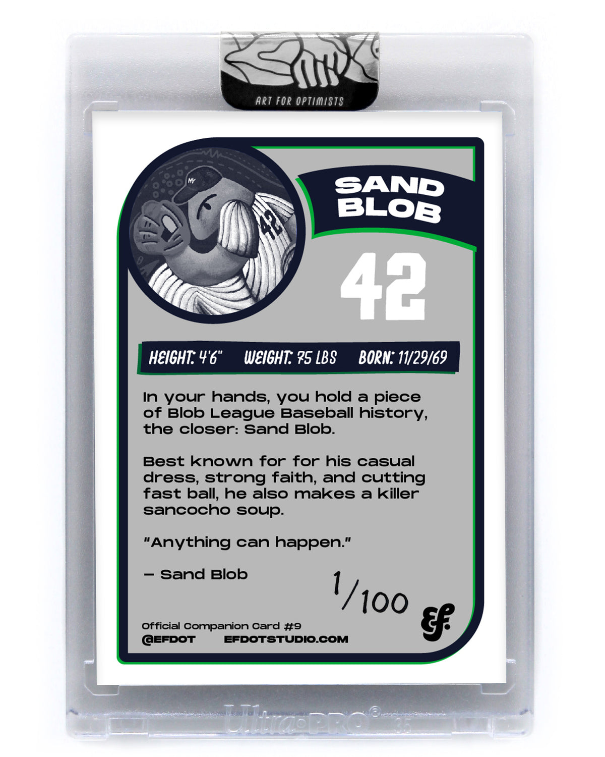 Sand Blob - Companion Card #9 (Unsigned /100)