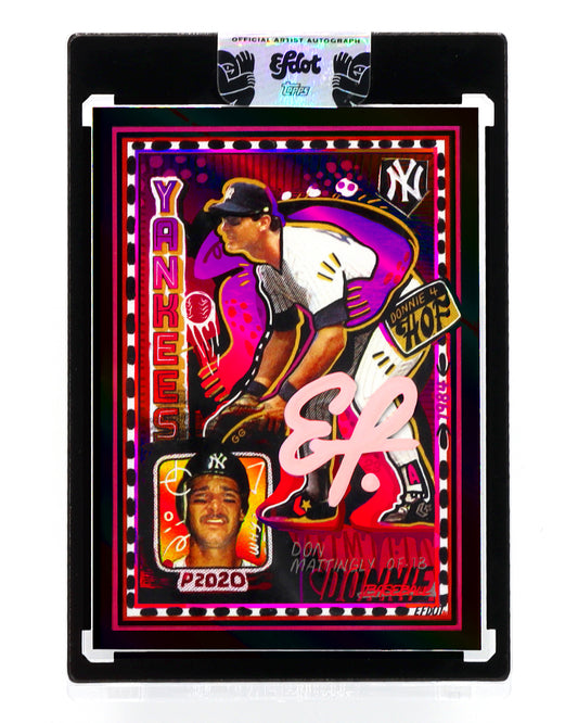 Don Mattingly Rainbow Foil (Light Peach Signature 1/1)