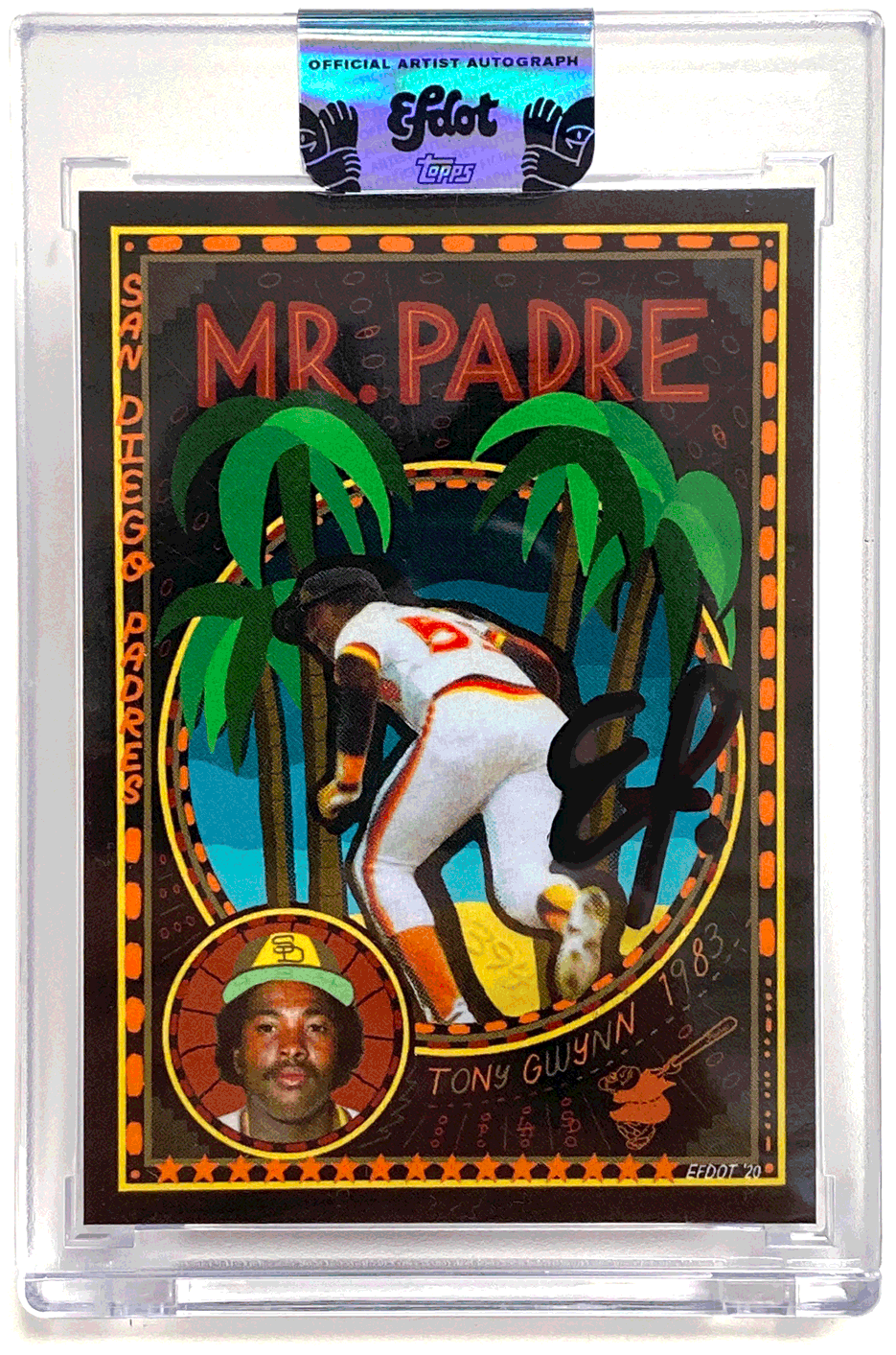 Signed Tony Gwynn Card (Black Un-numbered)